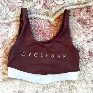 Cyclebar branded body language sports bra
